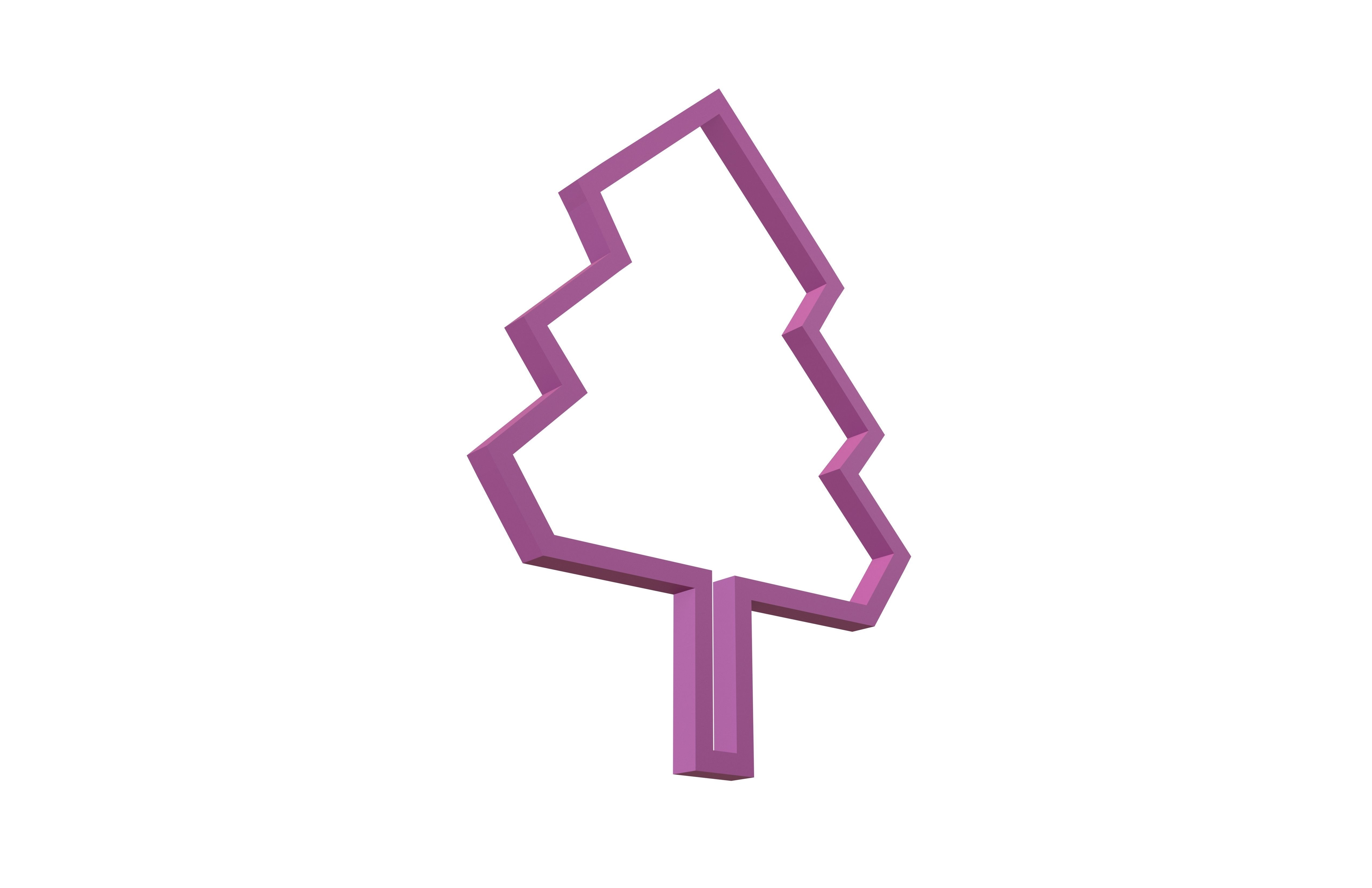 Tree Cookie Cutter v1 005 Low-poly 3D model_3