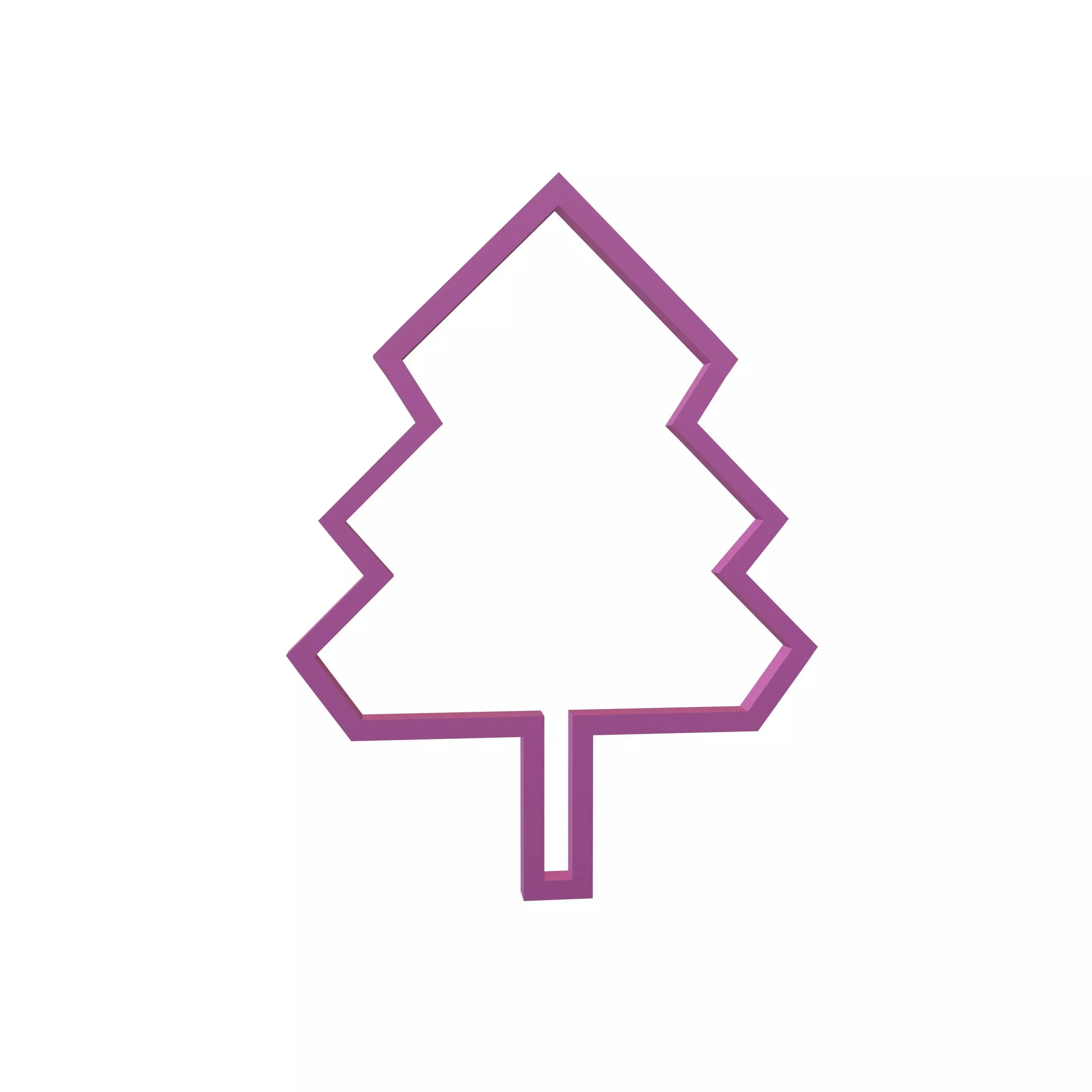 Tree Cookie Cutter v1 005 Low-poly 3D model_0