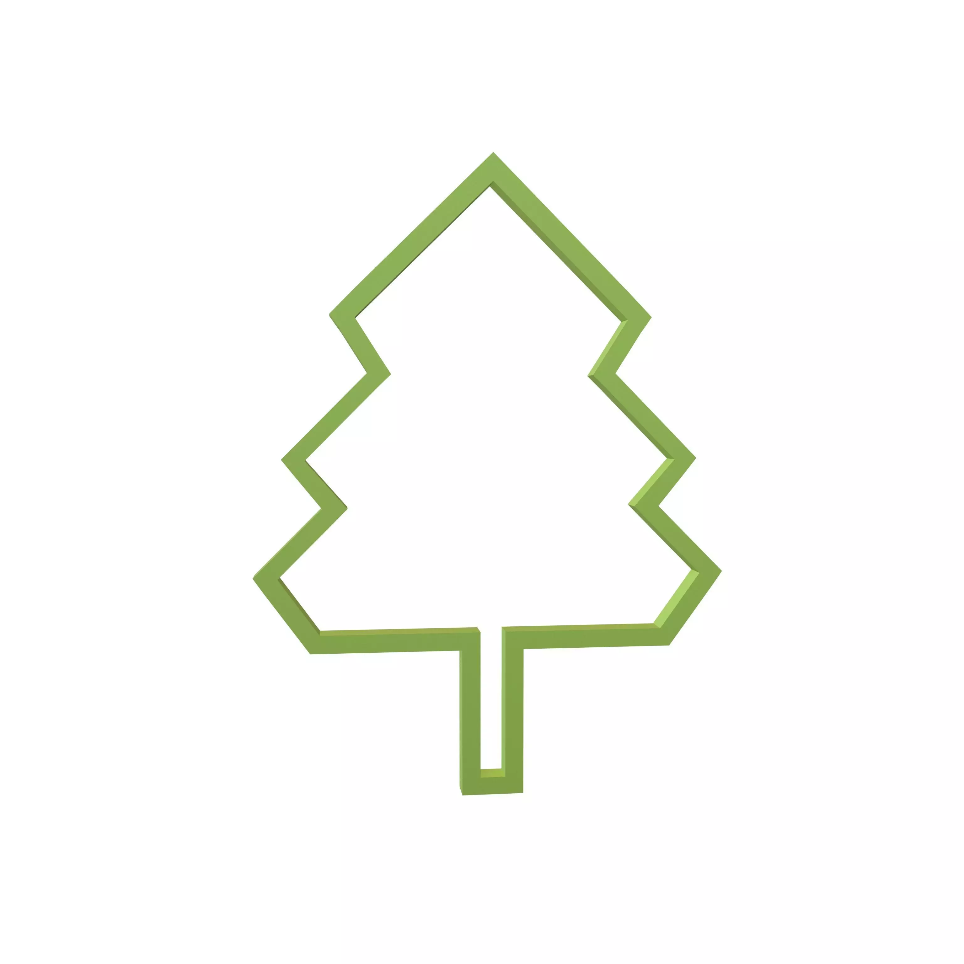 Tree Cookie Cutter v1 006 Low-poly 3D model_0