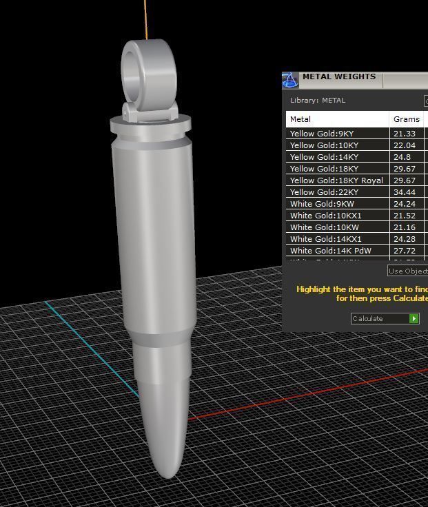 pendant 3D print model_3