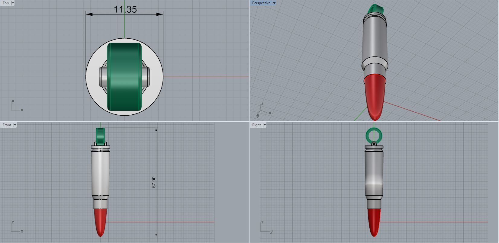 pendant 3D print model_2