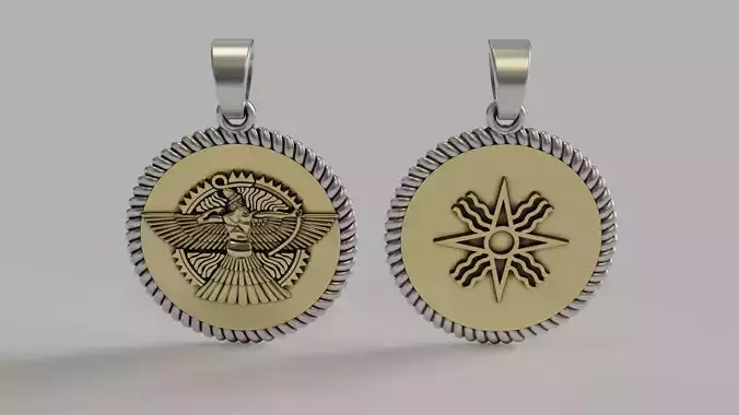 assyrian pendant