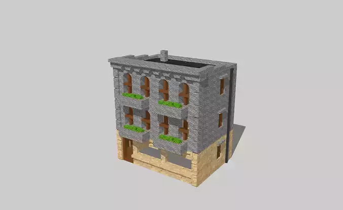  City Building Shop Restaurant Cafe by Outland Models