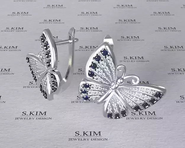 Butterfly earrings