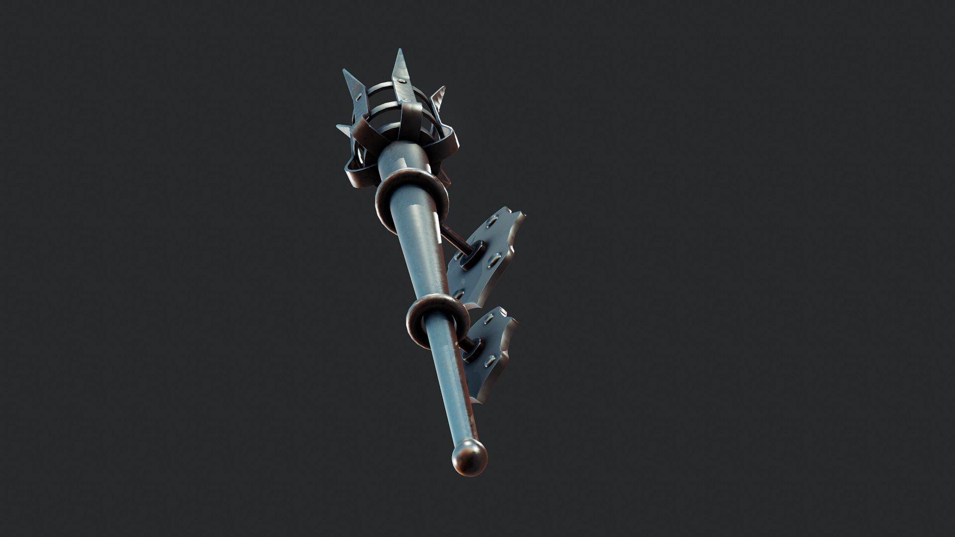 Medieval Torch - Tutorial Included Low-poly 3D model_12