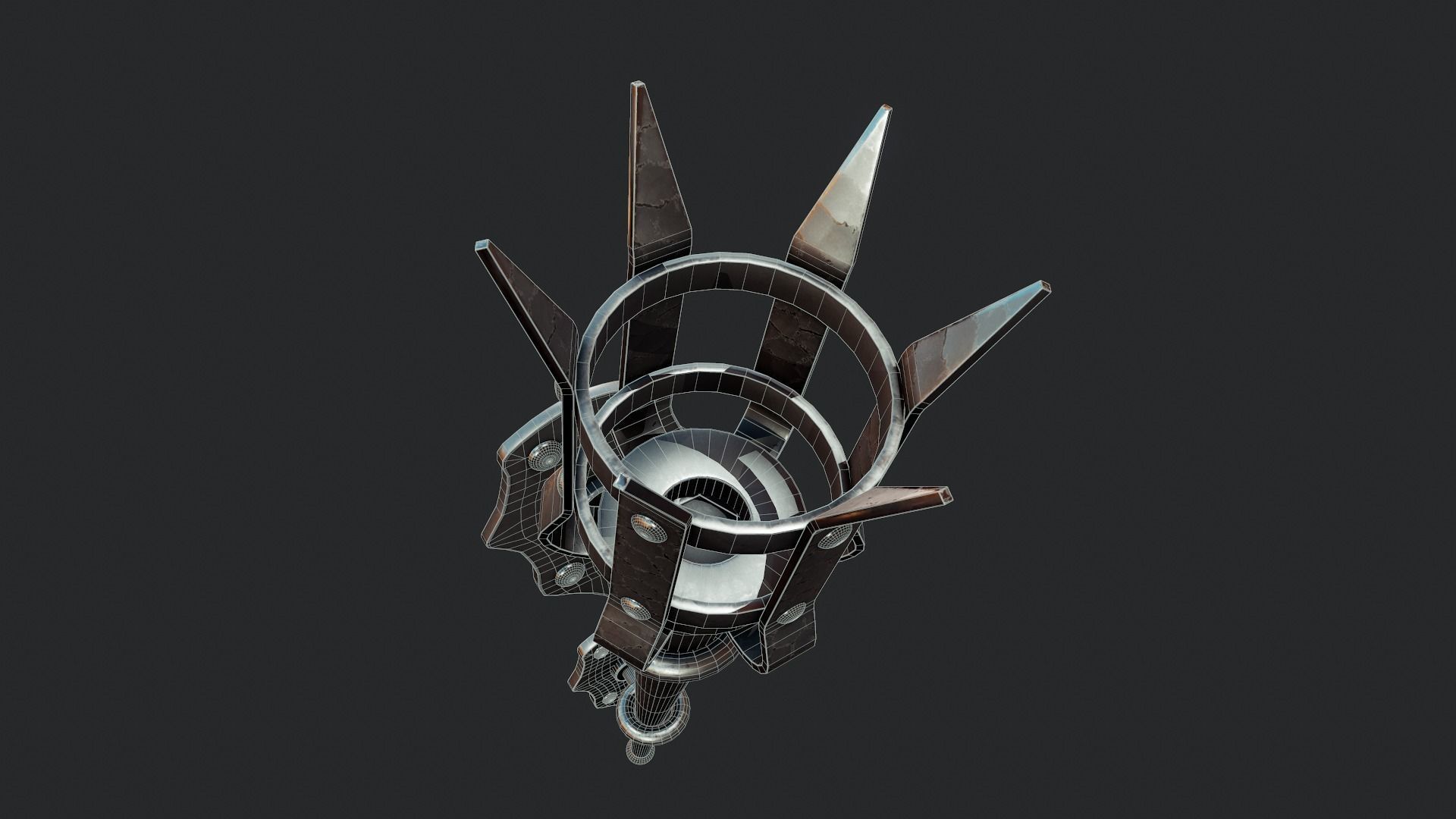 Medieval Torch - Tutorial Included Low-poly 3D model_11