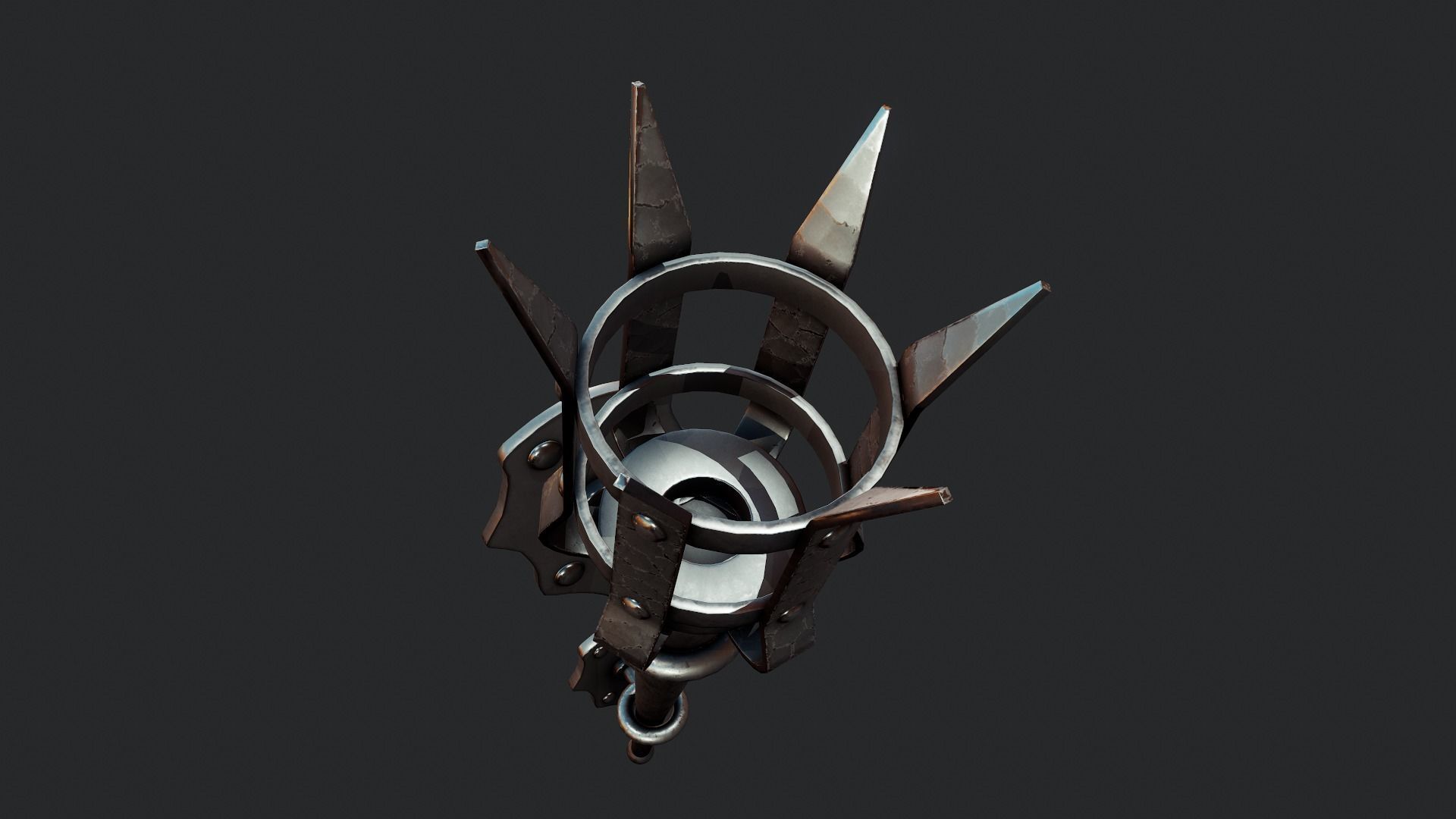 Medieval Torch - Tutorial Included Low-poly 3D model_10