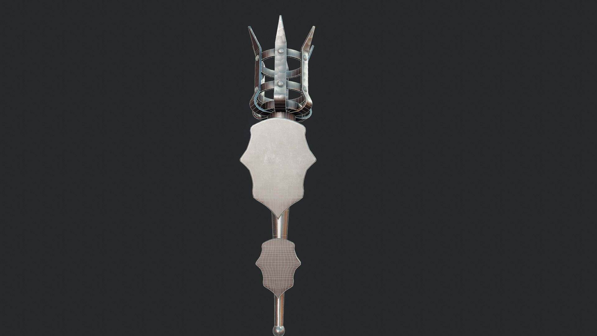 Medieval Torch - Tutorial Included Low-poly 3D model_9