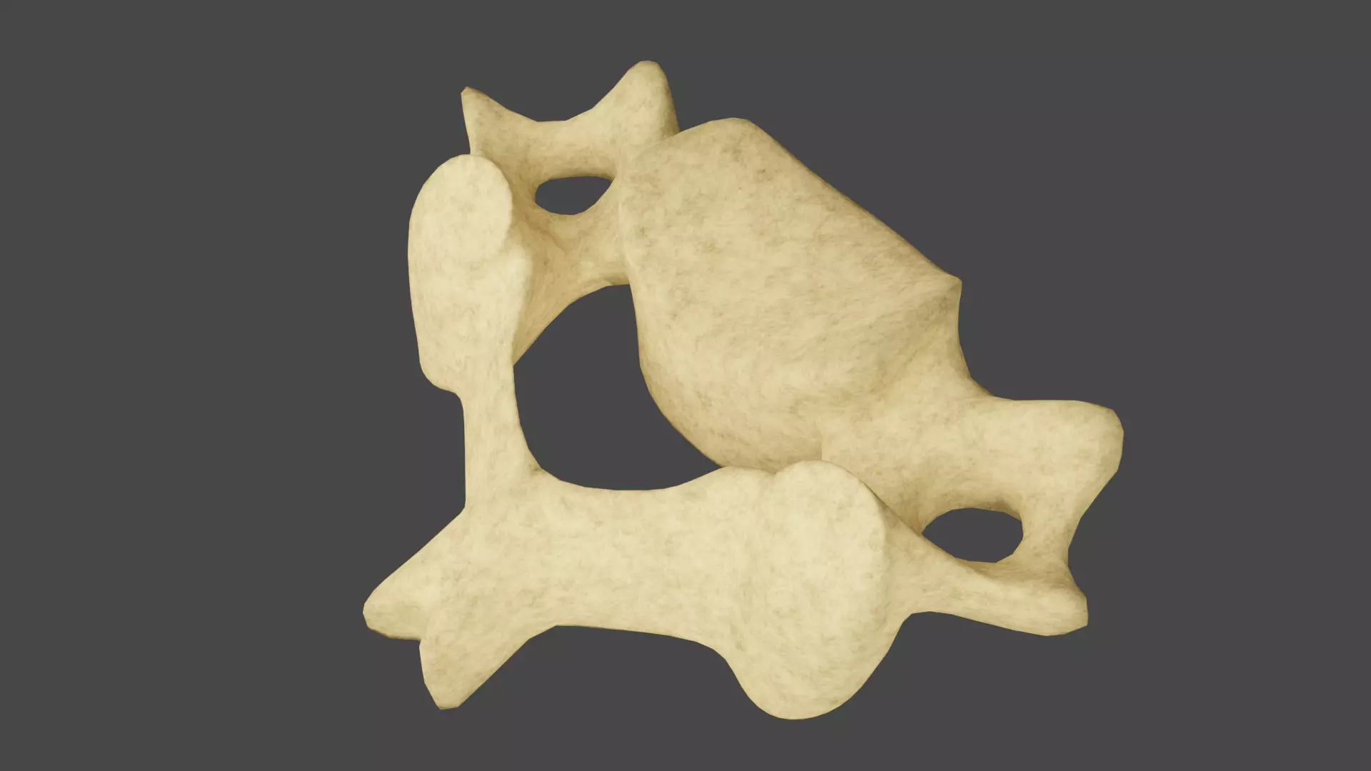 The Fourth Cervical Vertebra 3D model_0