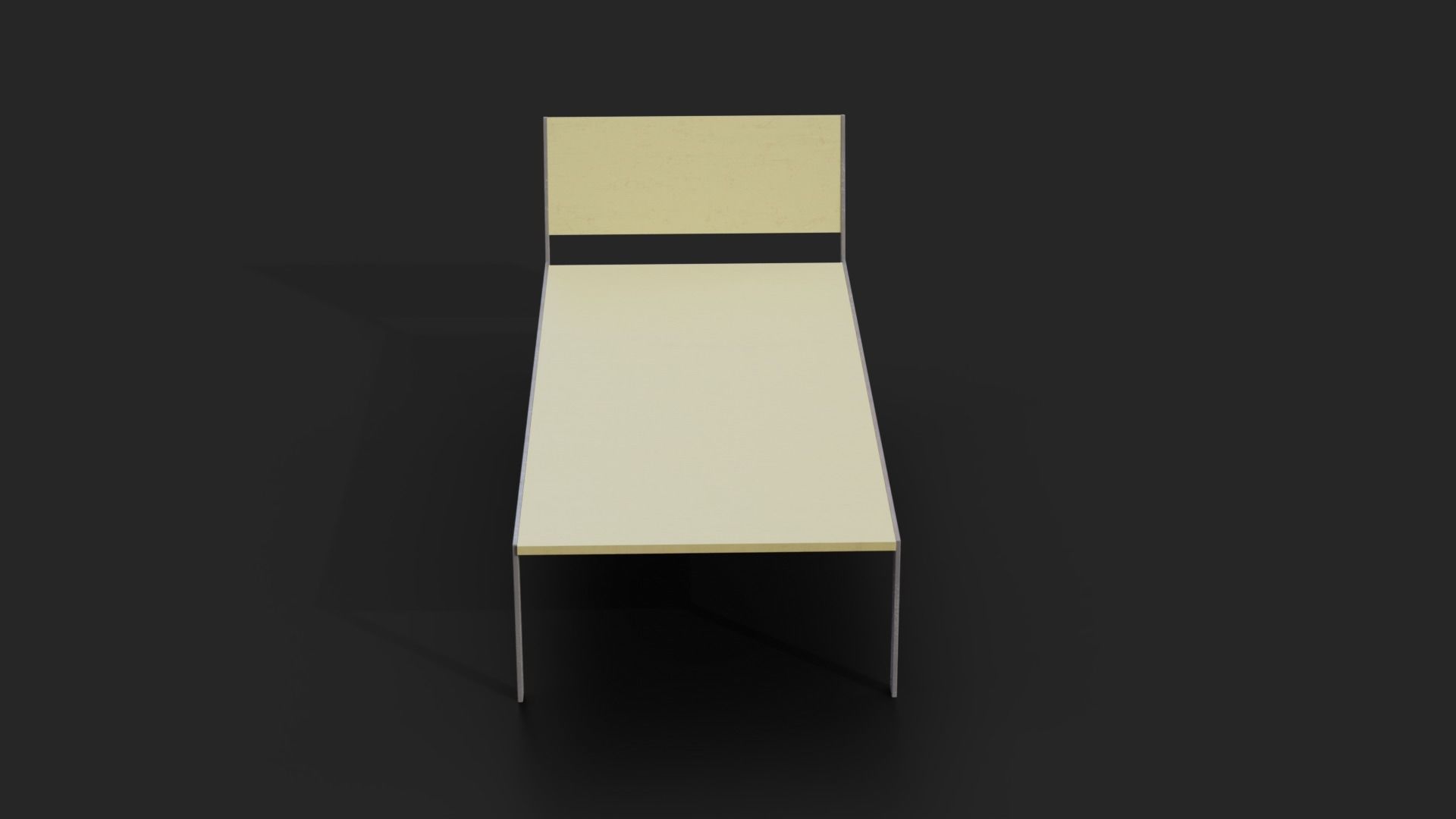 Collection of two Deckchair Low-Poly Low-poly 3D model_9