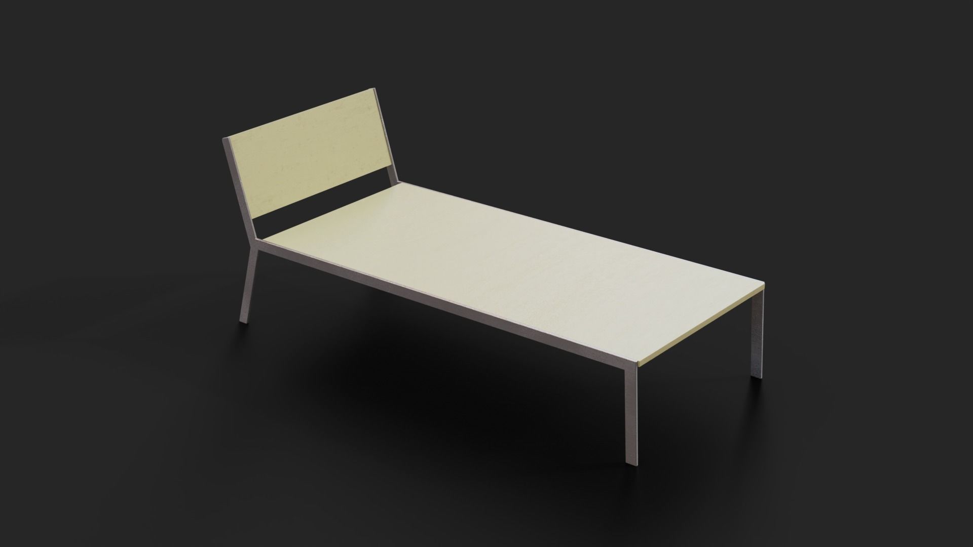 Collection of two Deckchair Low-Poly Low-poly 3D model_7