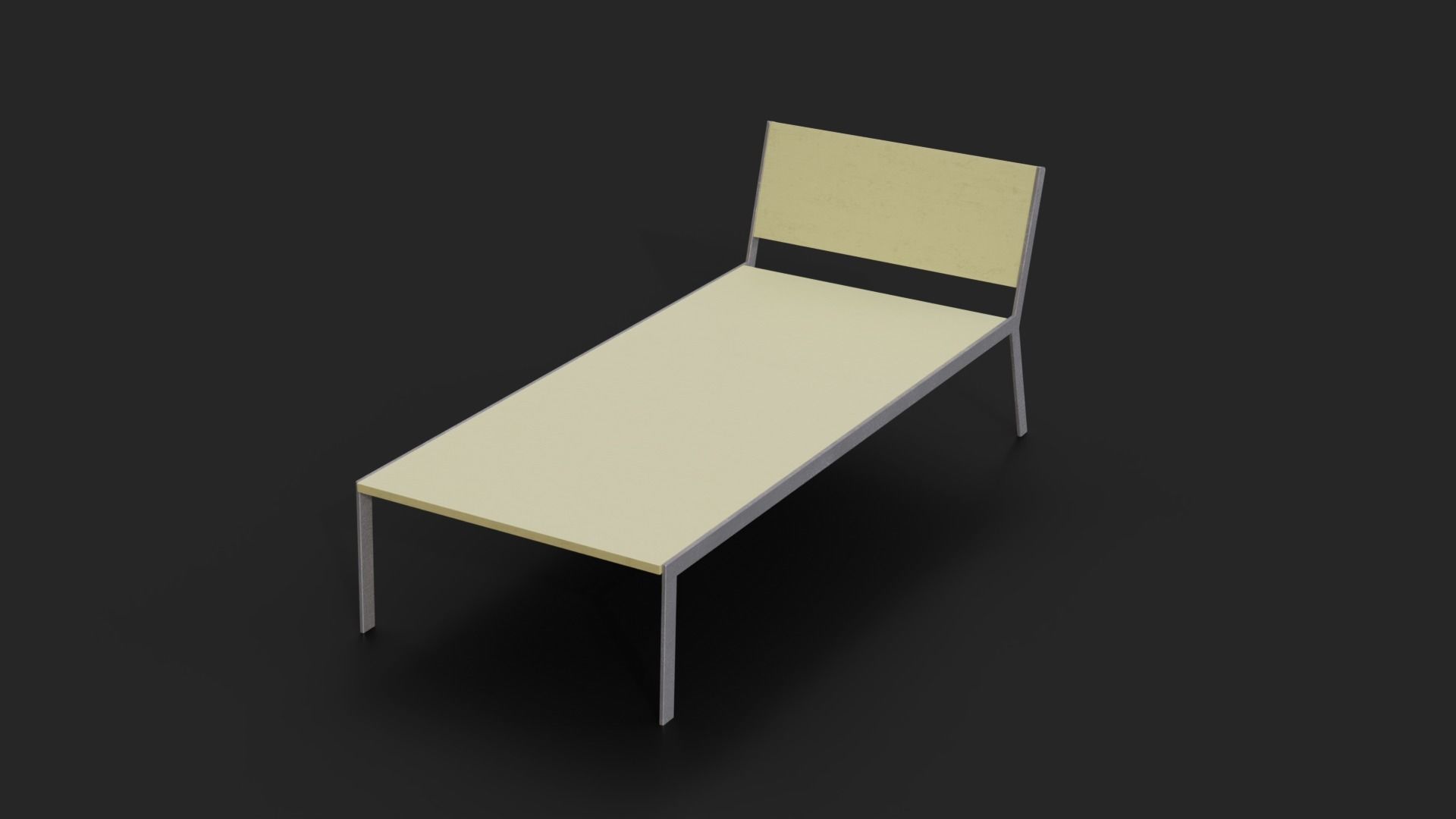 Collection of two Deckchair Low-Poly Low-poly 3D model_6