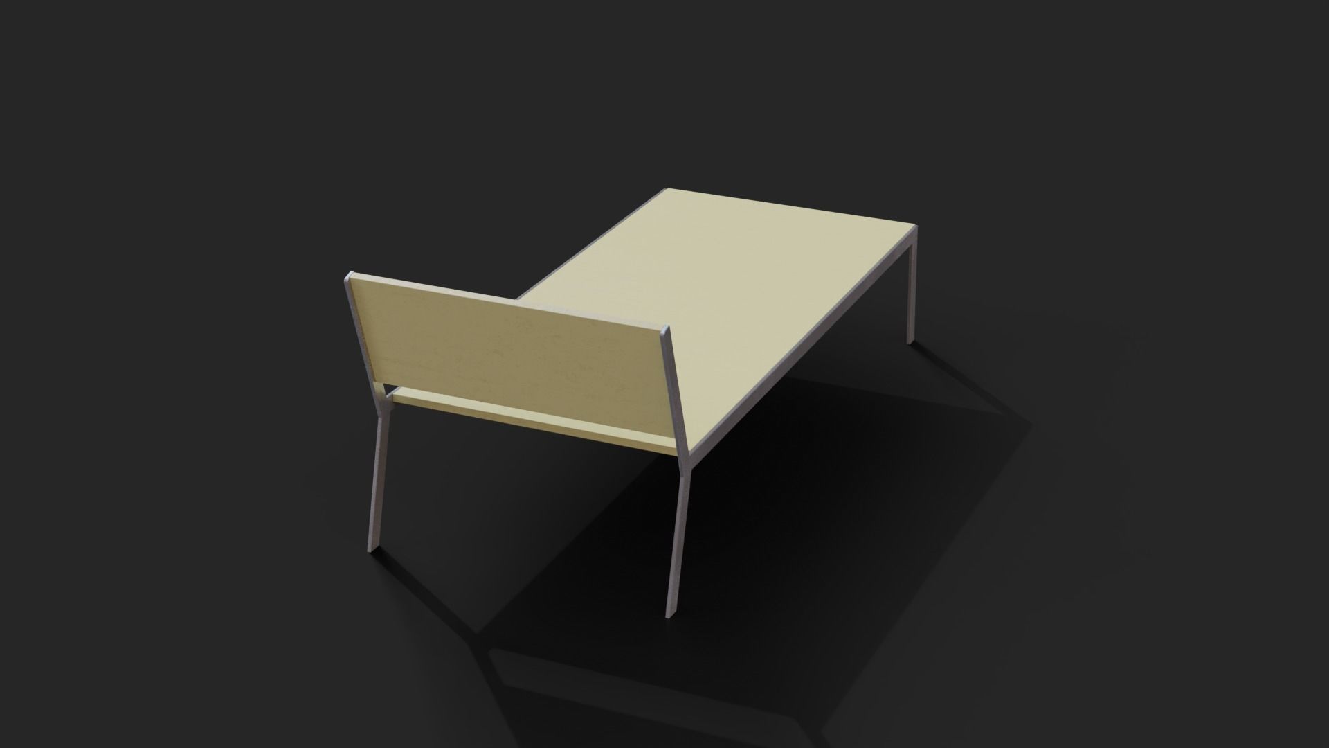 Collection of two Deckchair Low-Poly Low-poly 3D model_8