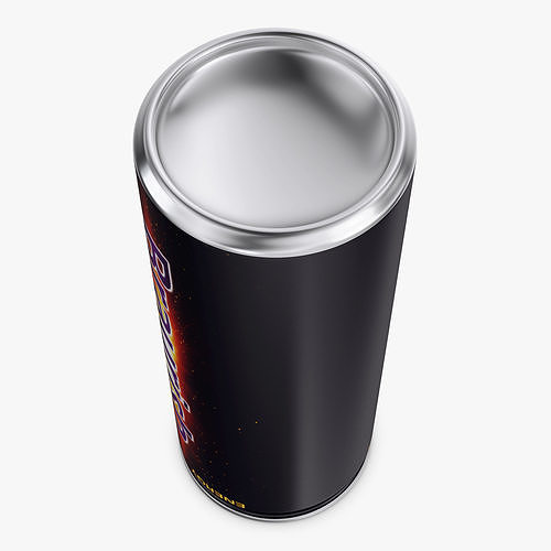 Braurish Energy Drink Can 250ml Simple M 1 3D model 4