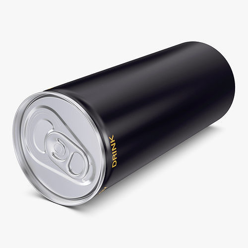 Braurish Energy Drink Can 250ml Simple M 1 3D model 5