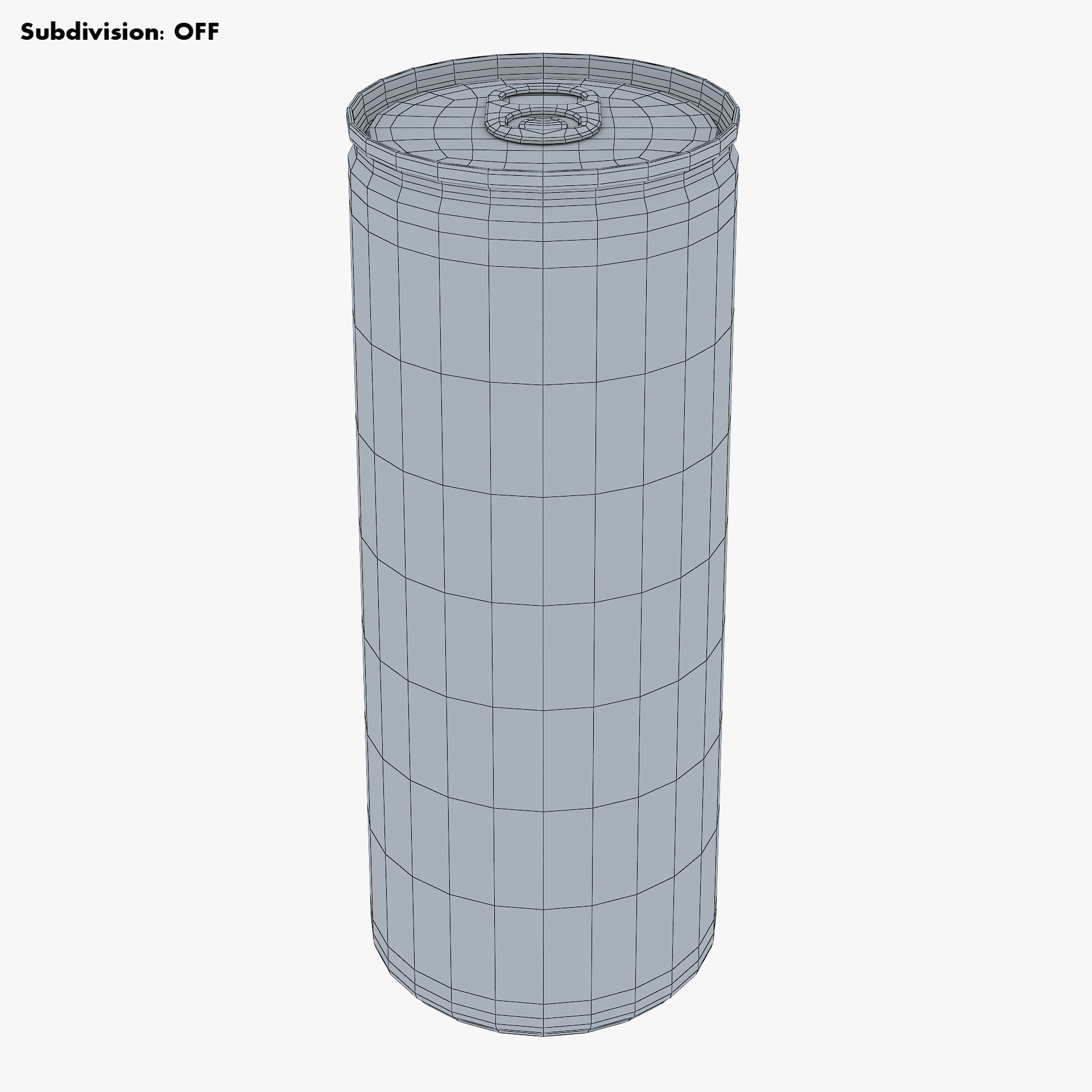 Braurish Energy Drink Can 250ml Simple M 1 3D model_7
