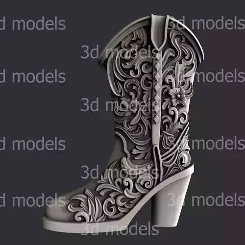 3d STL models for CNC or 3d printer boots P475 3D model