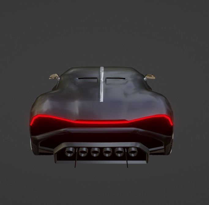 Bugatti la Voiture Noire Low-poly 3D model_17