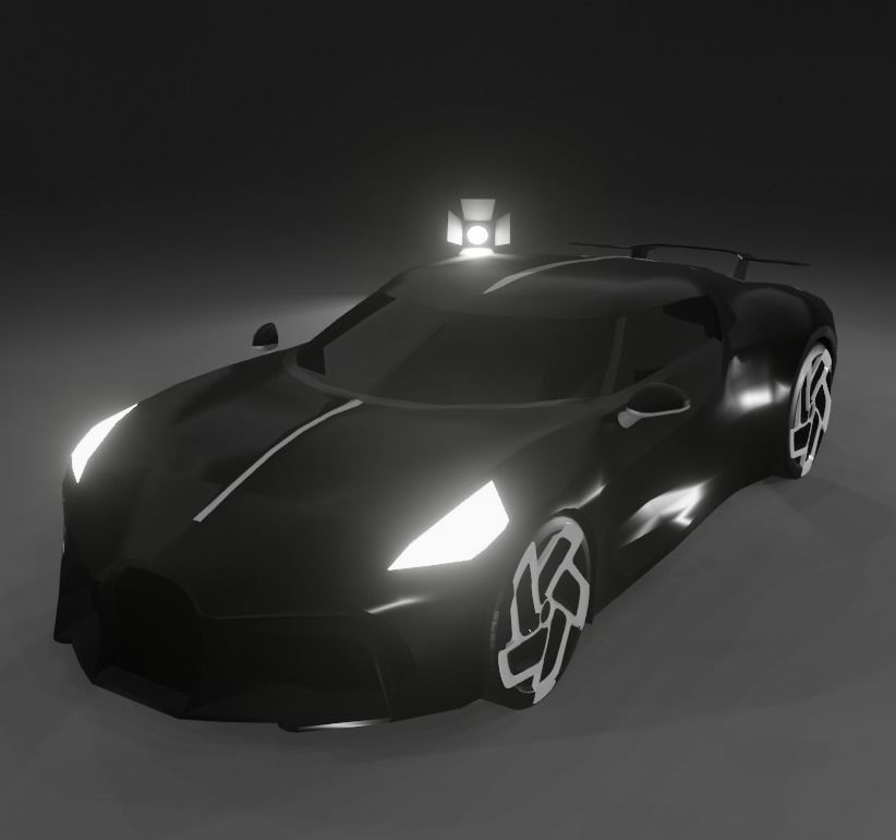Bugatti la Voiture Noire Low-poly 3D model_10