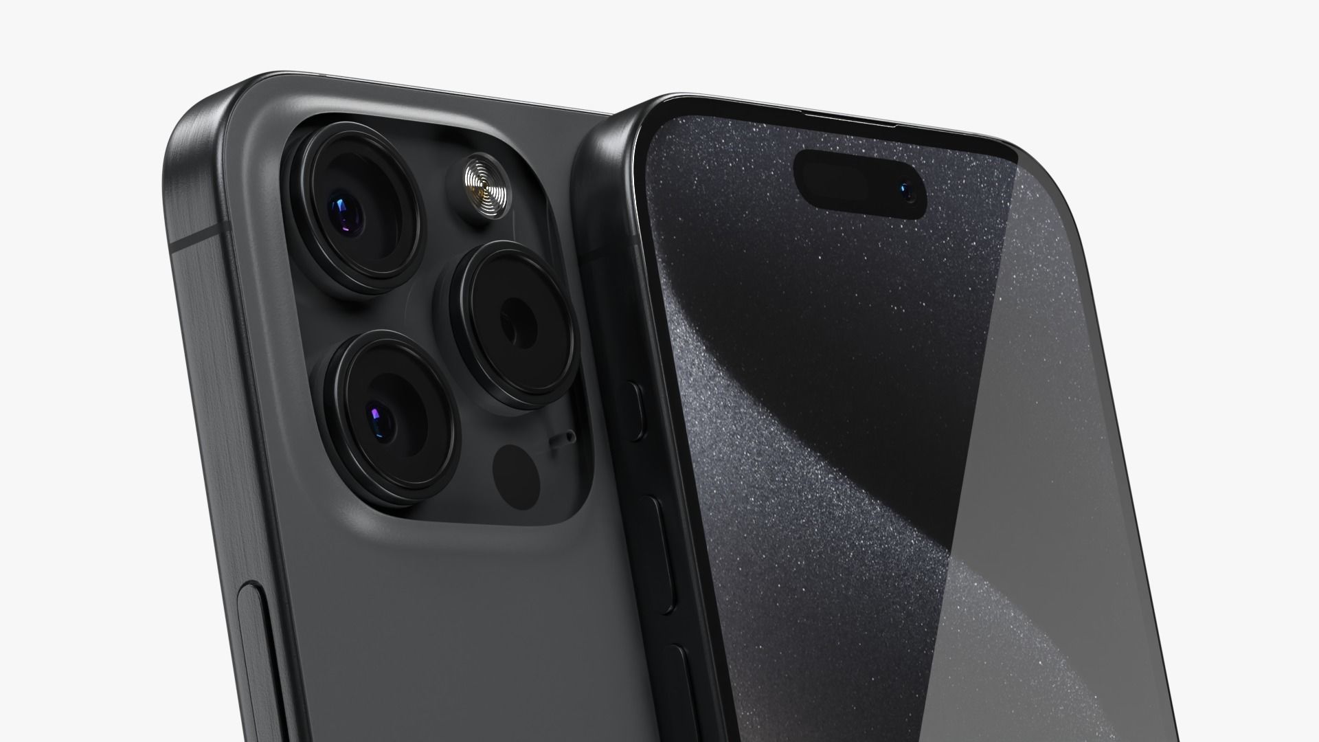 iPhone 15 Pro Black Titanium 3D model_3