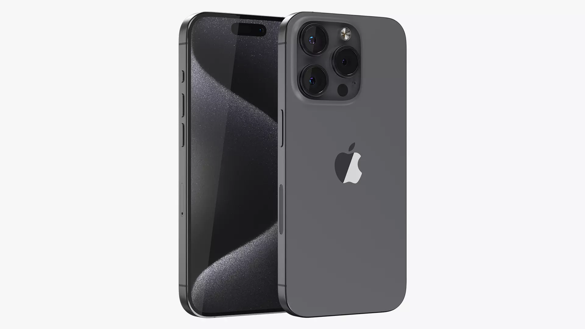 iPhone 15 Pro Black Titanium 3D model_0