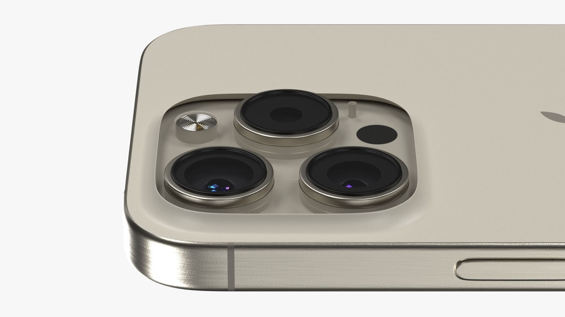iPhone 15 Pro Natural Titanium 3D model_5