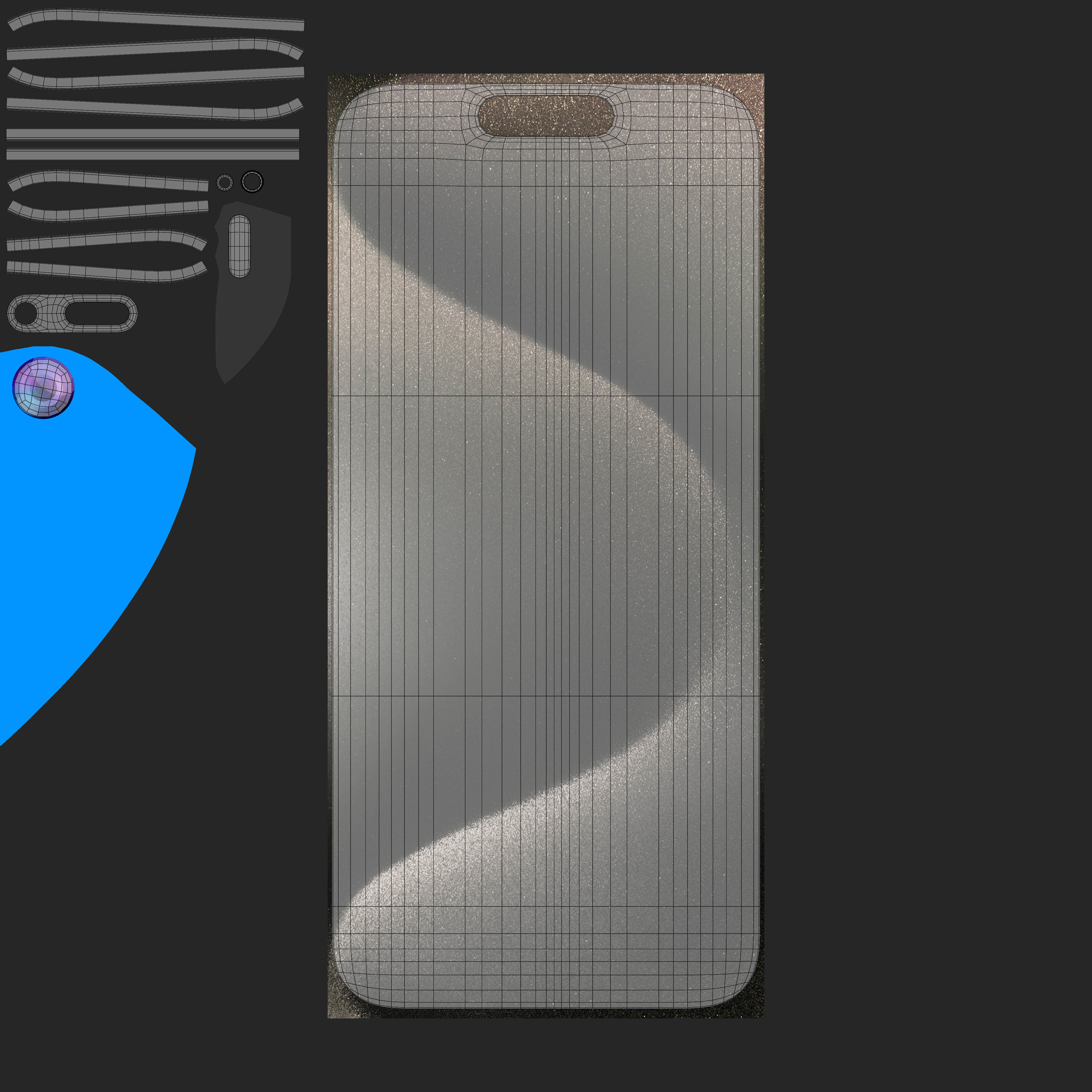 iPhone 15 Pro Natural Titanium 3D model_10