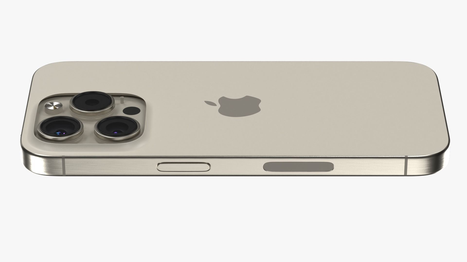 iPhone 15 Pro Natural Titanium 3D model_4