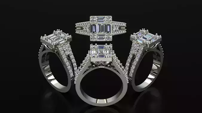 Classic Baguette Ring