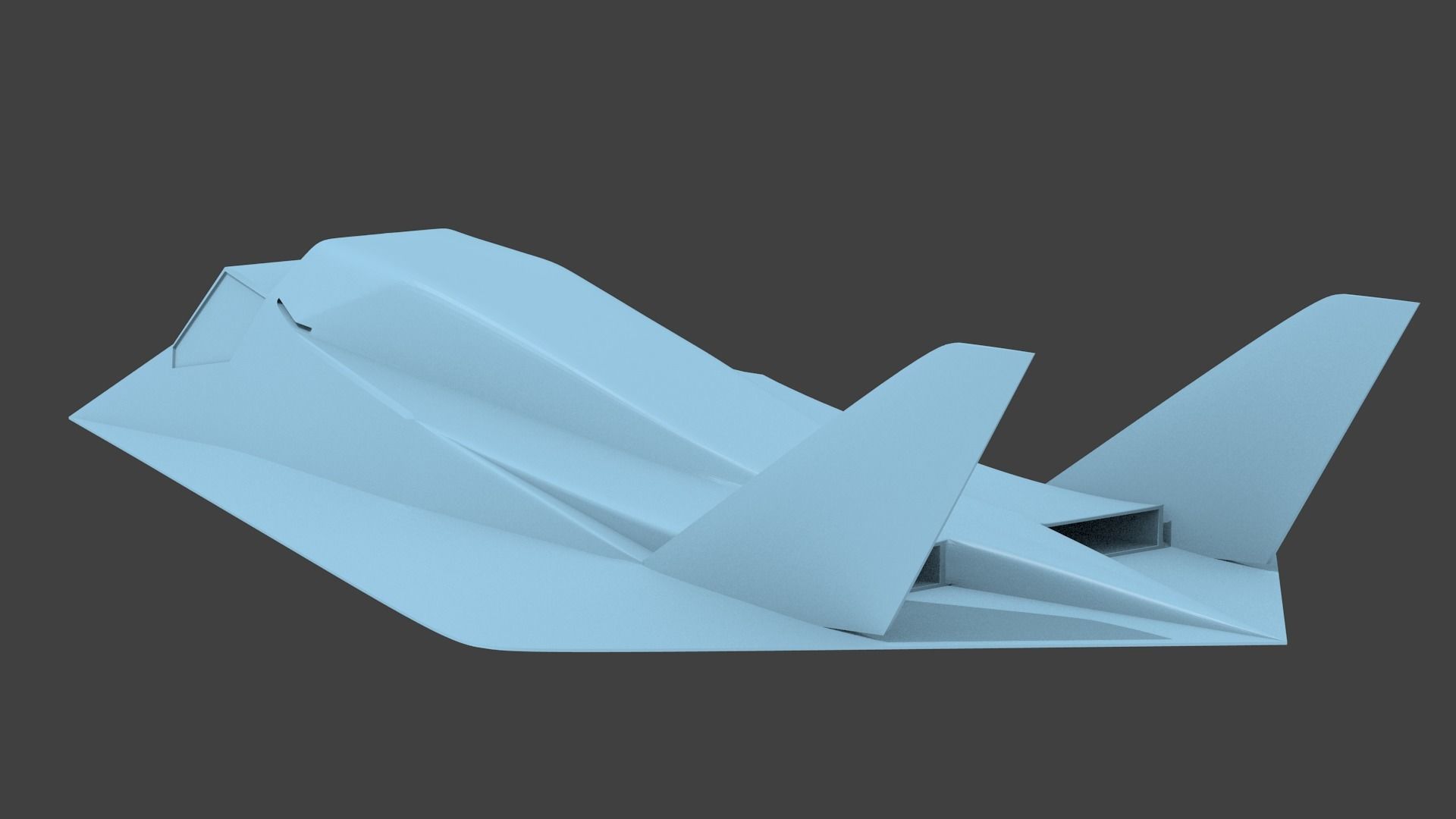 Northrop XST 3D print model_1
