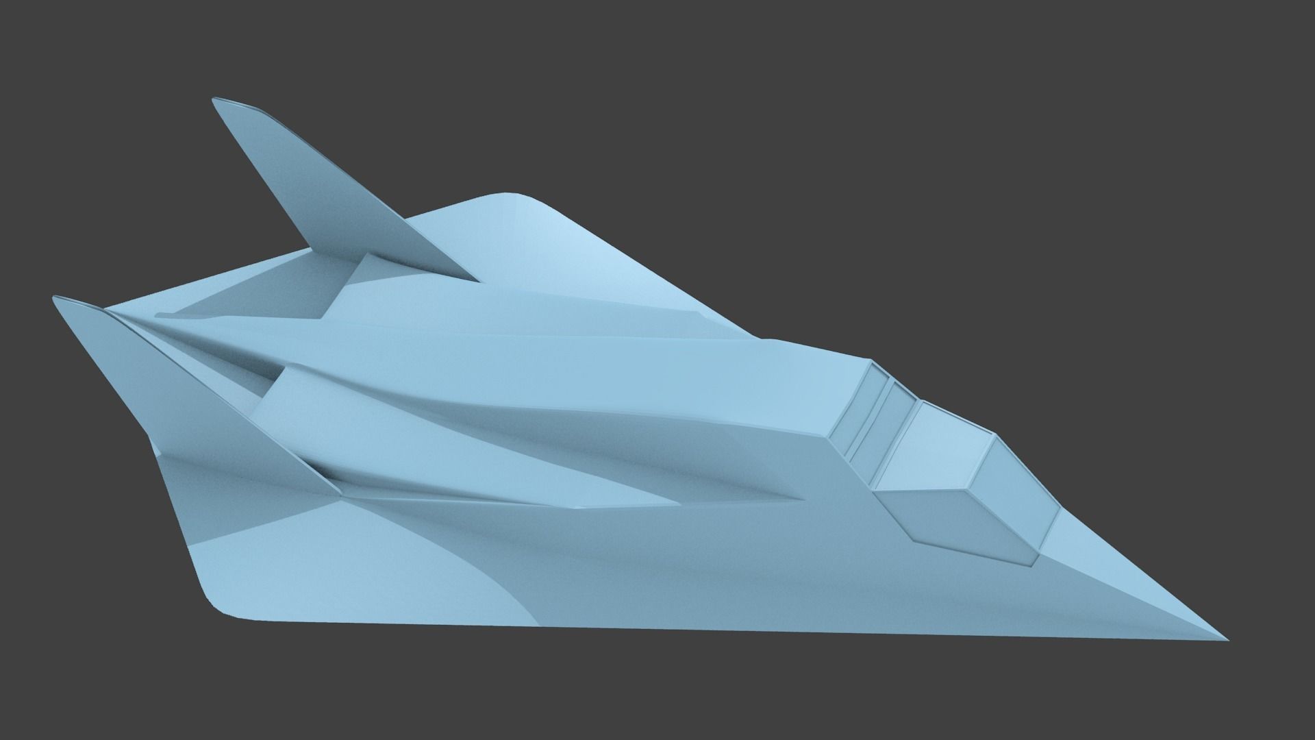 Northrop XST 3D print model_2