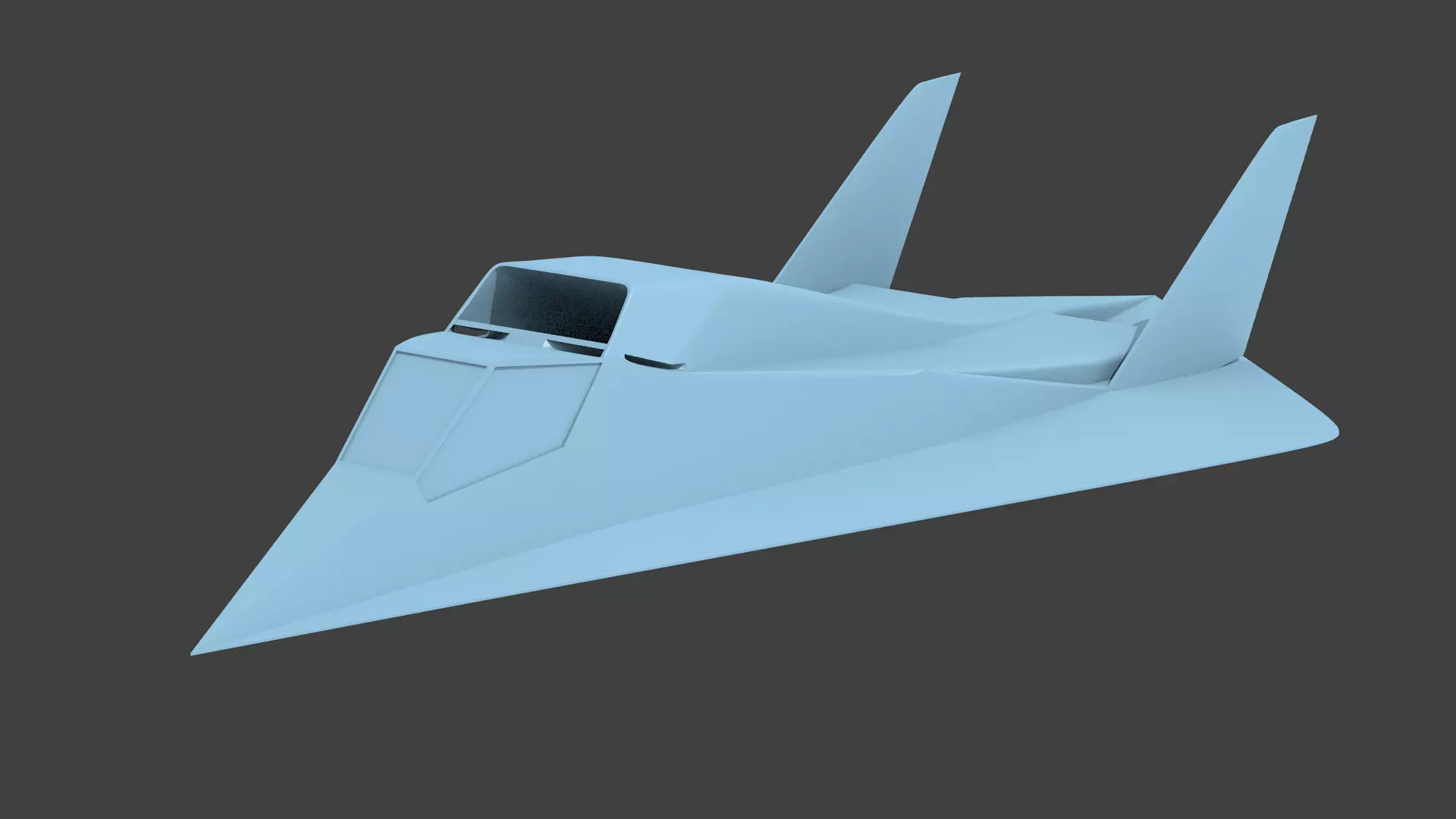 Northrop XST 3D print model_0