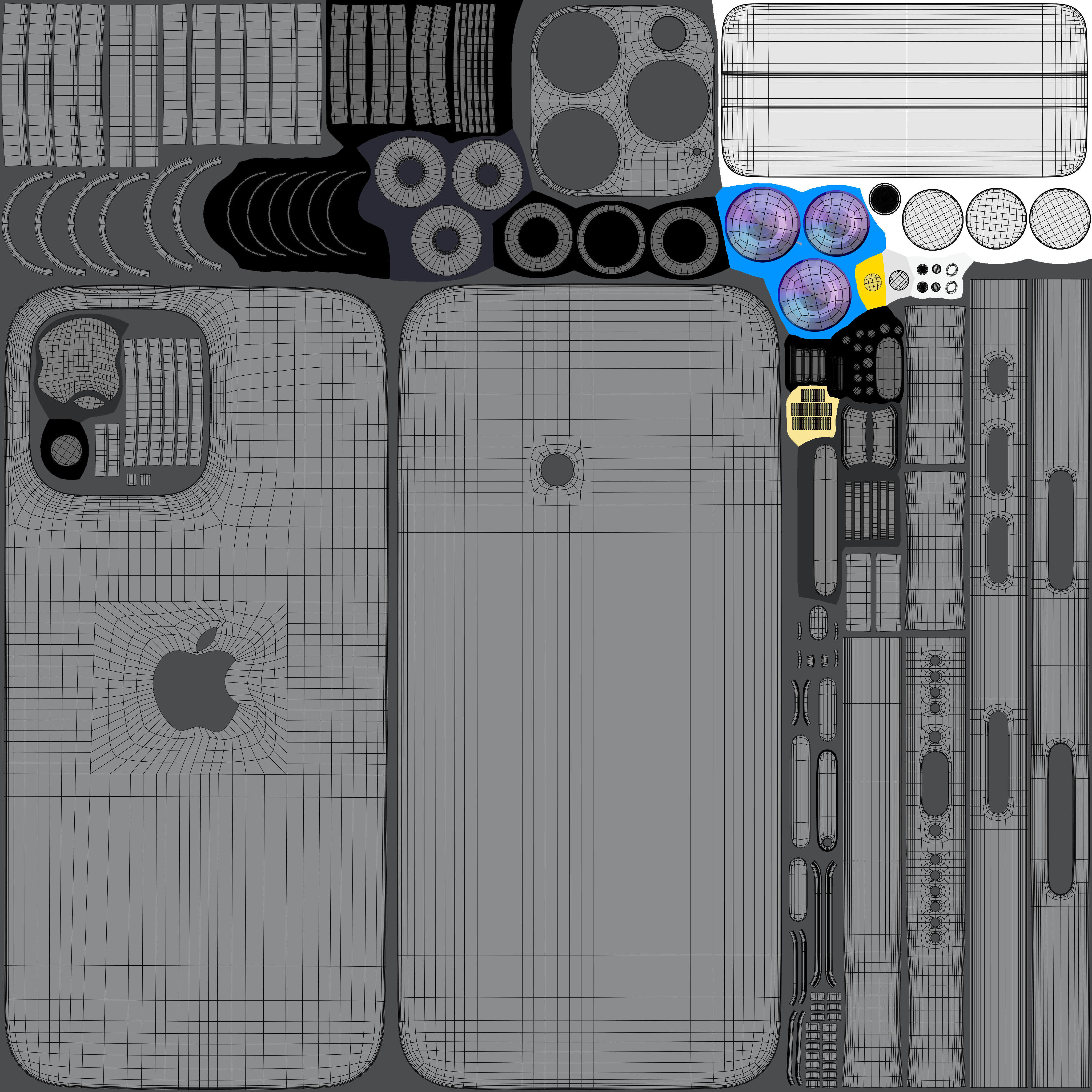 iPhone 15 Pro Max Black Titanium 3D model_11