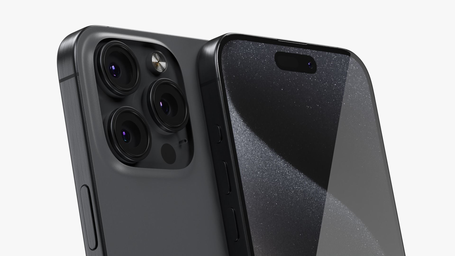 iPhone 15 Pro Max Black Titanium 3D model_3