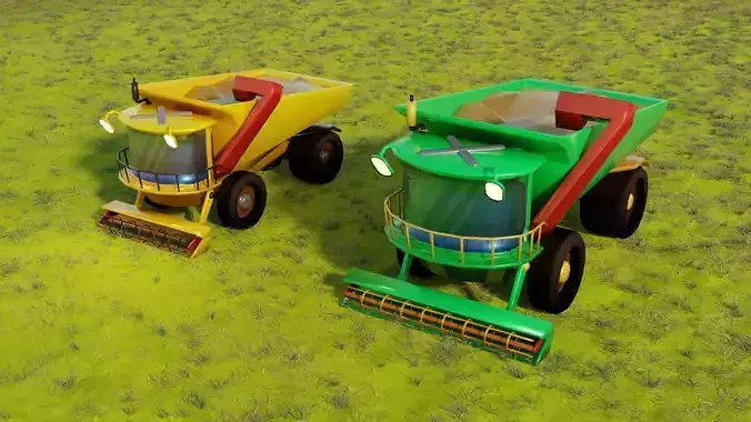 Harvester Stylized Low-Poly