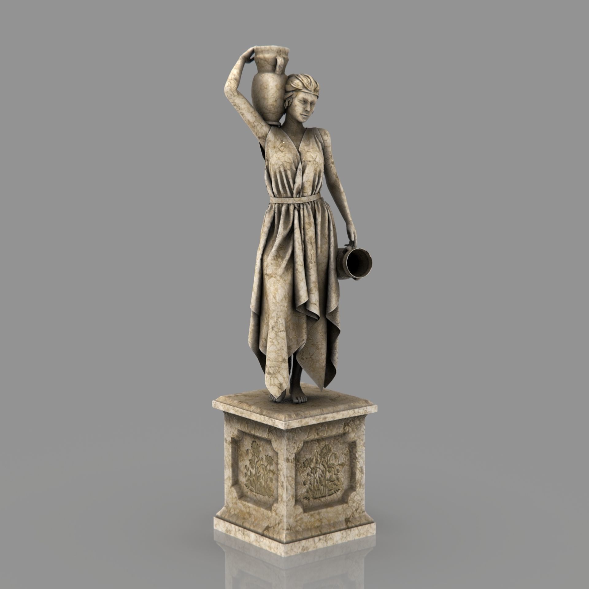 Venus of the amphora 3D model_13