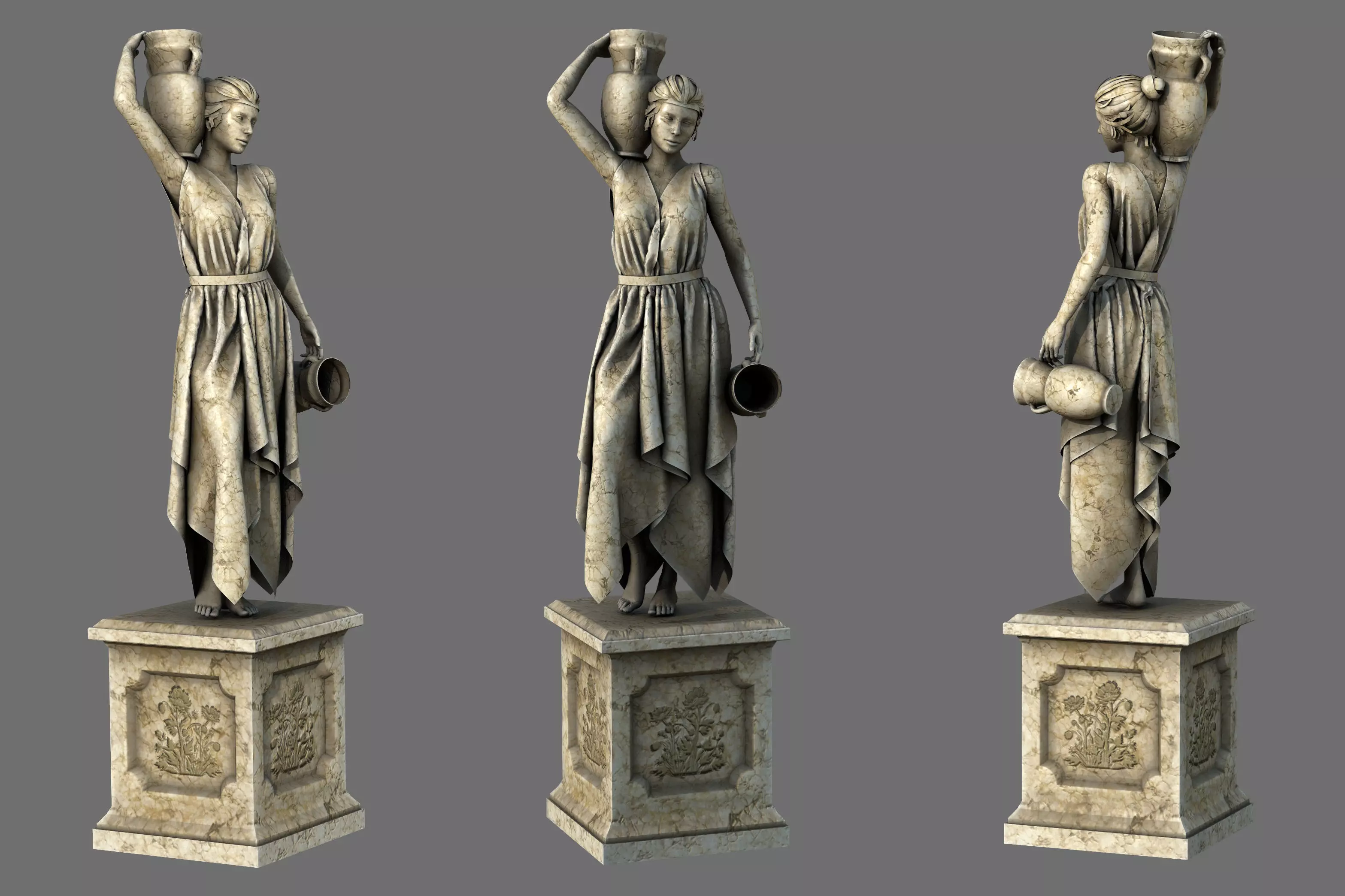 Venus of the amphora 3D model_0