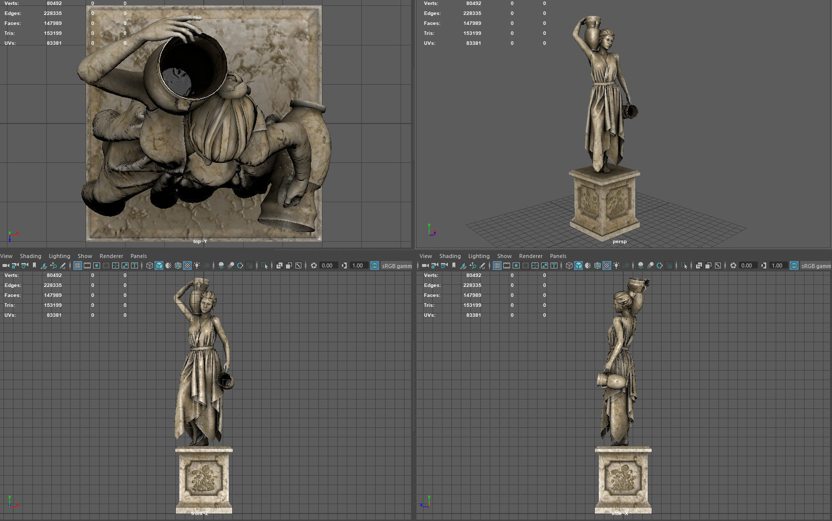 Venus of the amphora 3D model_7