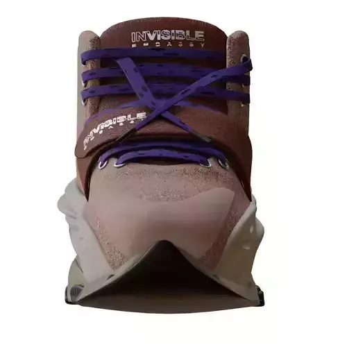 colorful sneakers animation Low-poly 3D model