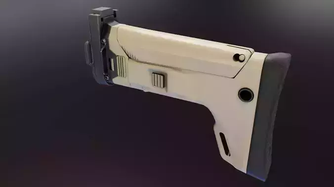 Kinetic Scar Adaptable Stock Low-poly 3D model