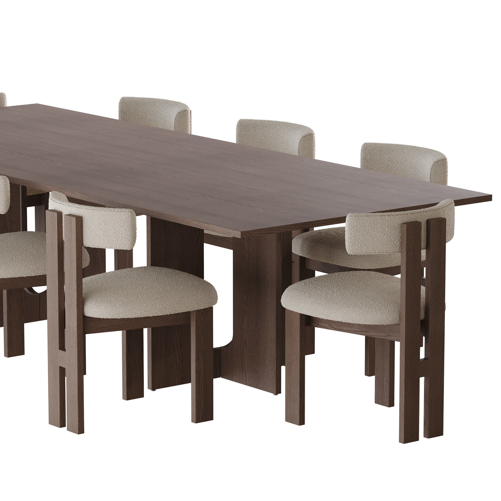 Audo Copenhagen ANDROGYNE DINING TABLE set 3D model_3