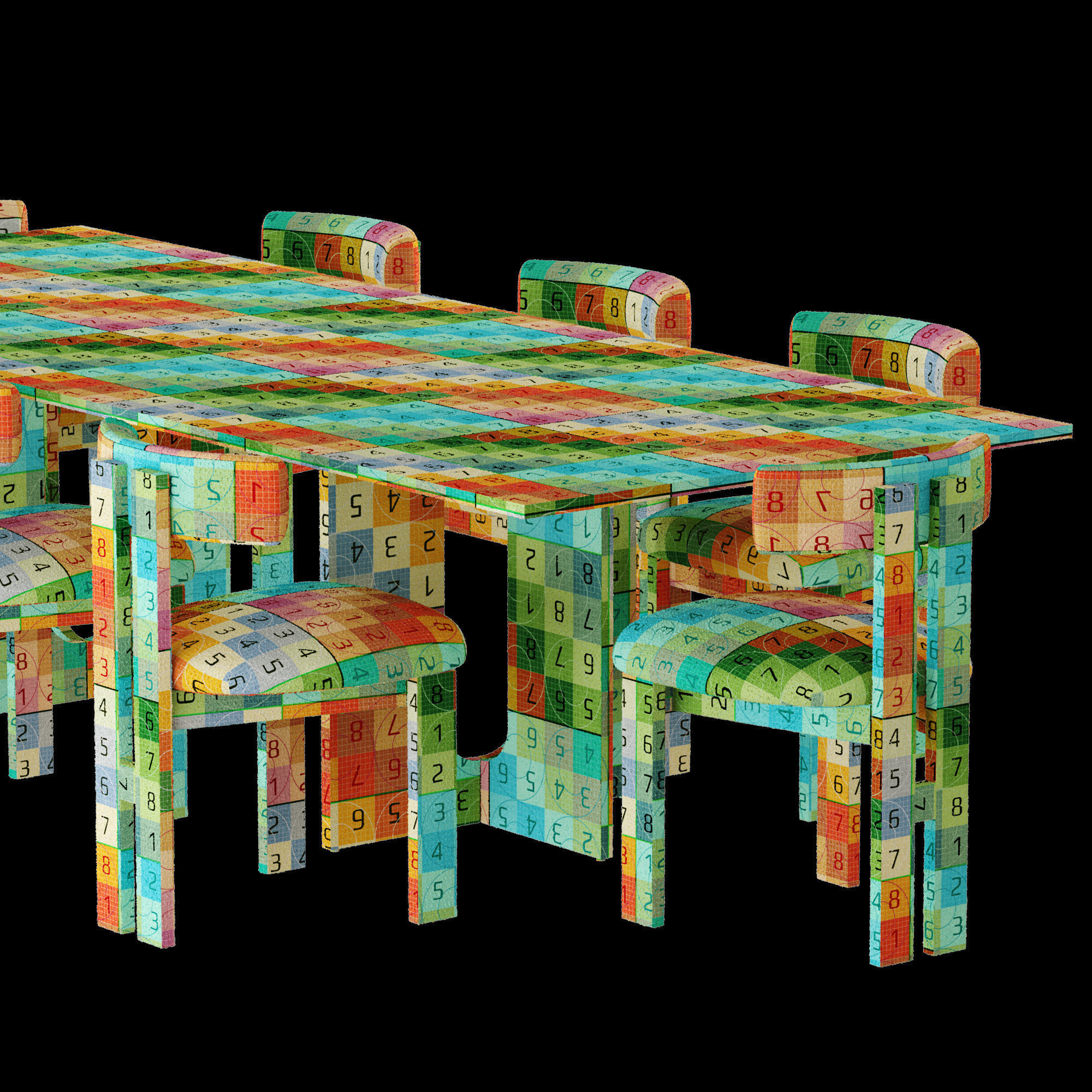 Audo Copenhagen ANDROGYNE DINING TABLE set 3D model_5