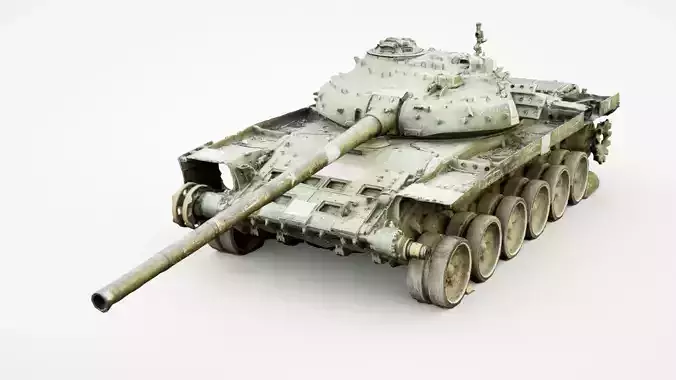 Russian T-72 tank destroyed by Ukrainian army