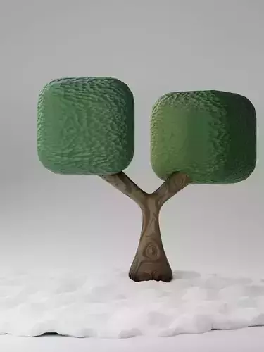 tree with snowy ground 10