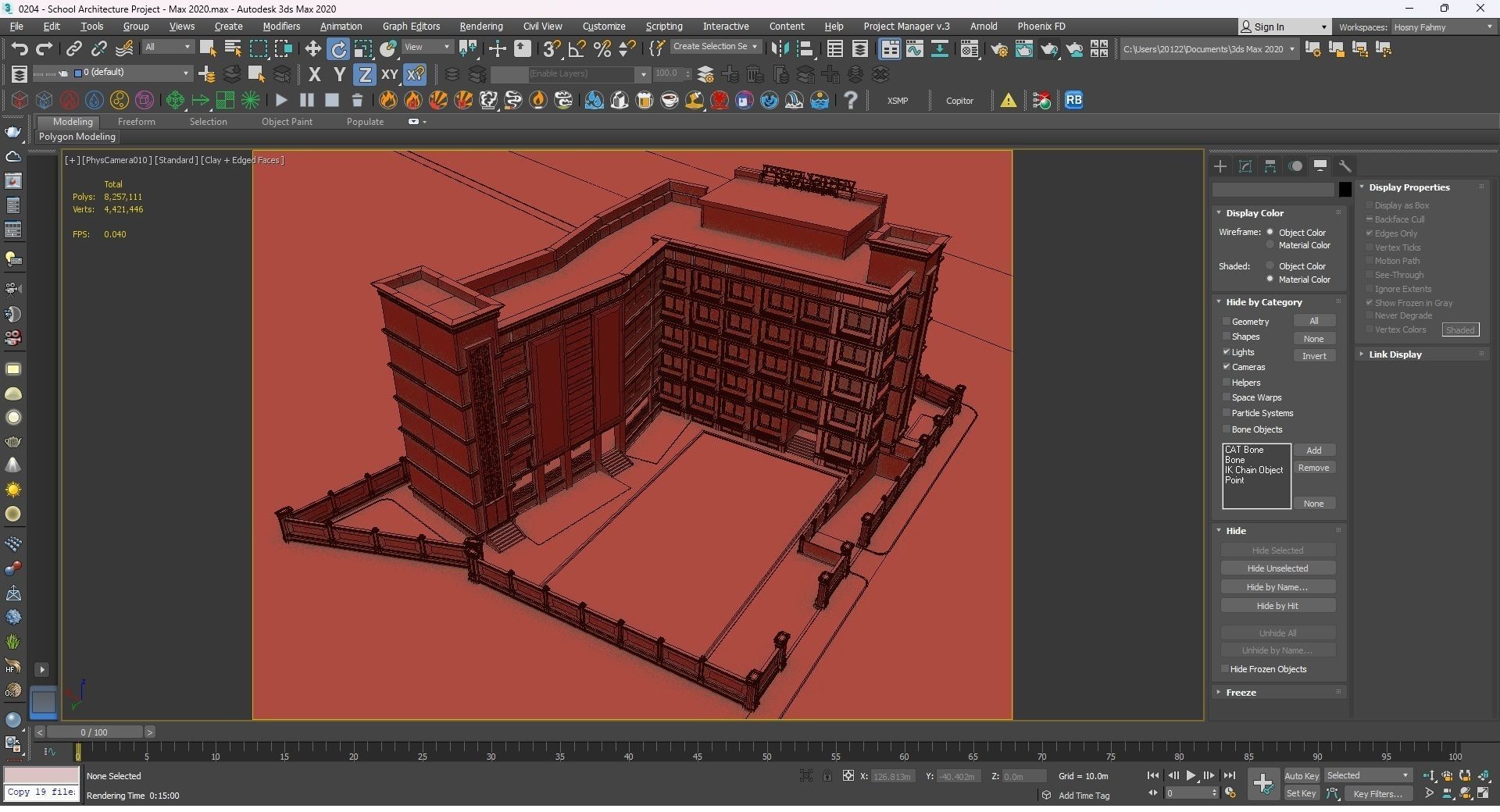 0204 - School Architecture Project - 2D Drawings - 3D Files 3D model_33