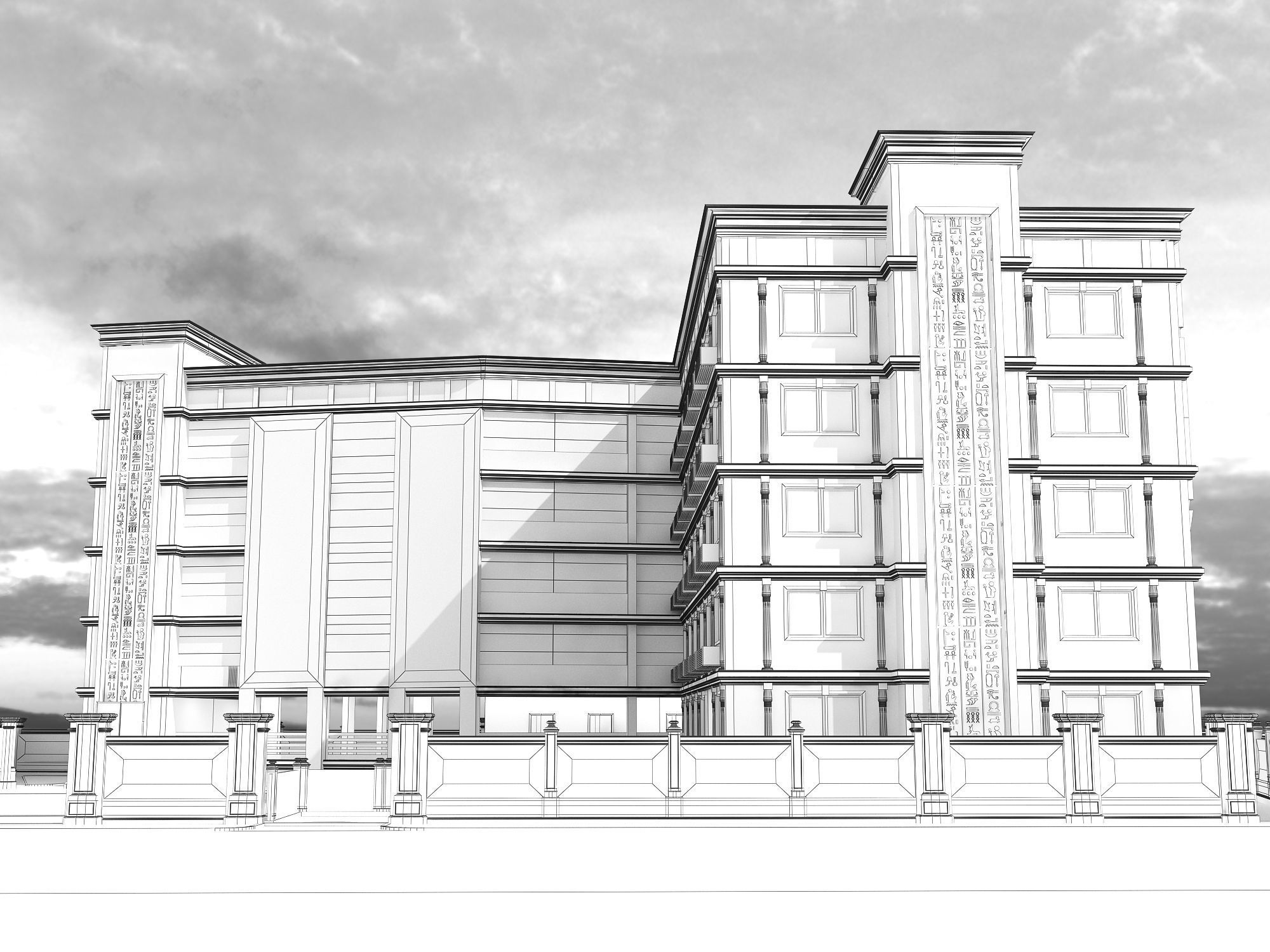 0204 - School Architecture Project - 2D Drawings - 3D Files 3D model_28