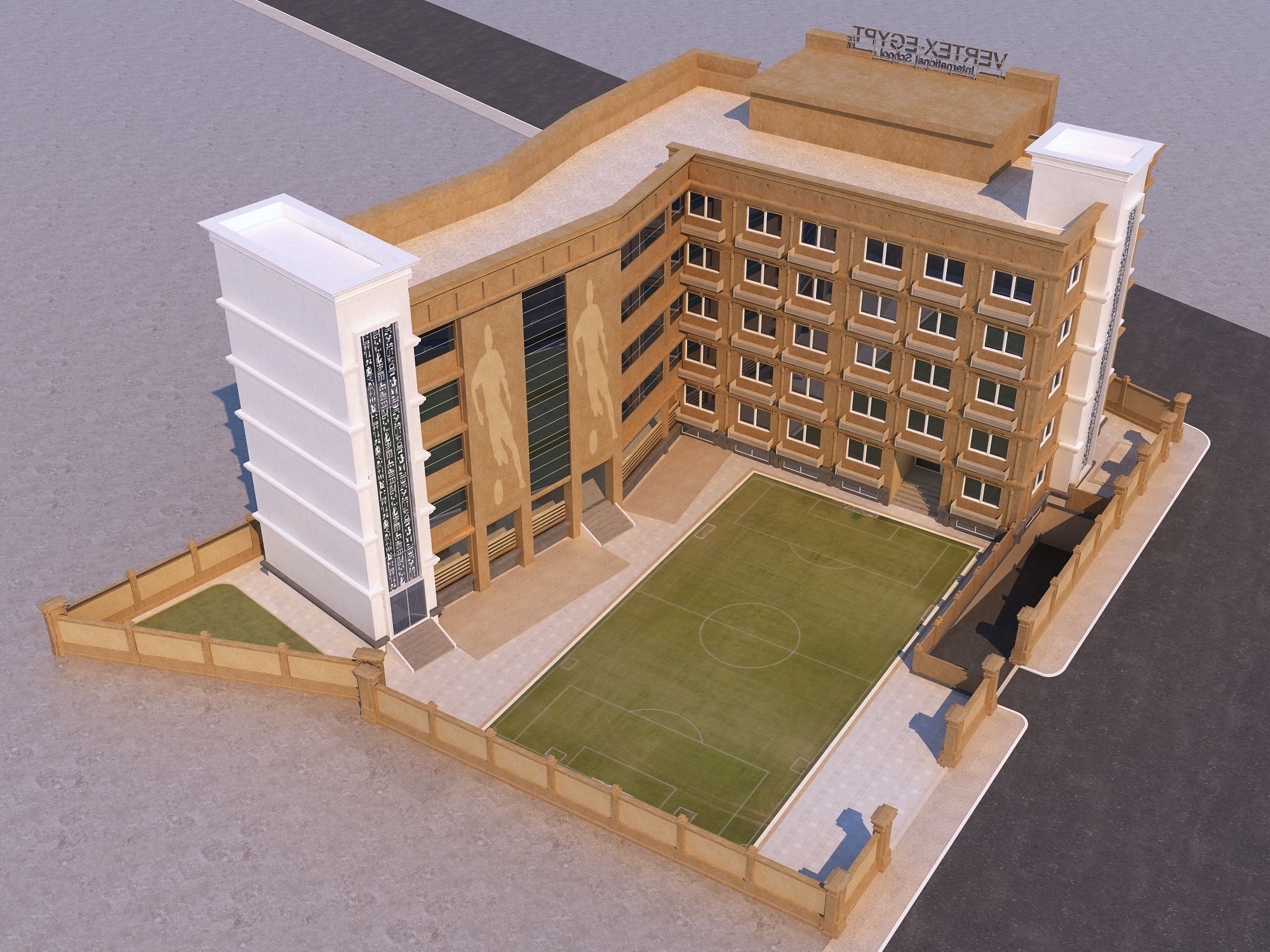 0204 - School Architecture Project - 2D Drawings - 3D Files 3D model_14