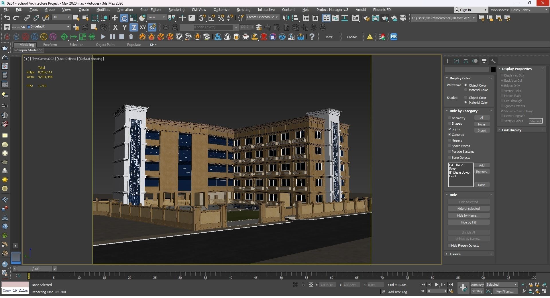 0204 - School Architecture Project - 2D Drawings - 3D Files 3D model_30