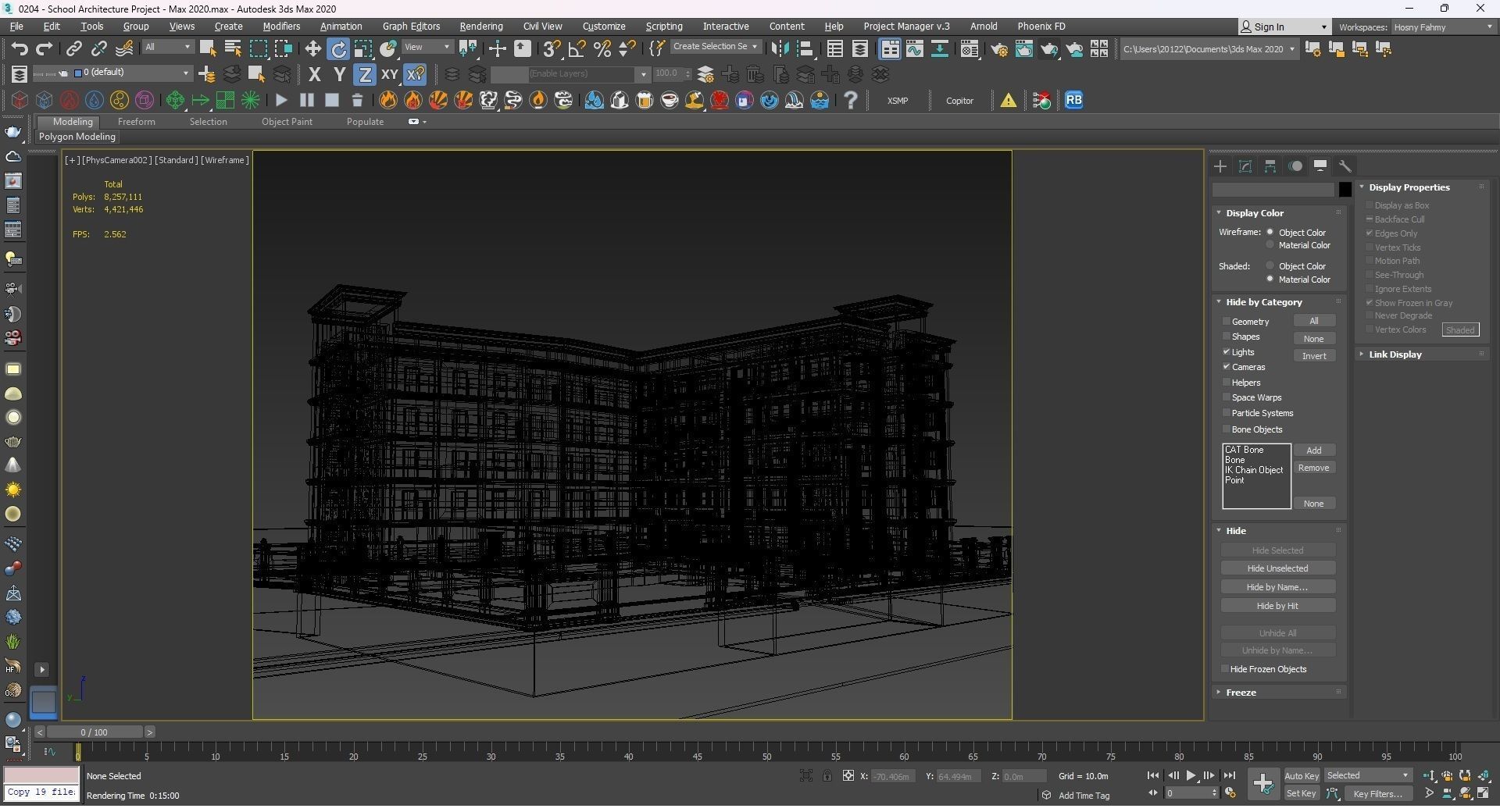 0204 - School Architecture Project - 2D Drawings - 3D Files 3D model_31