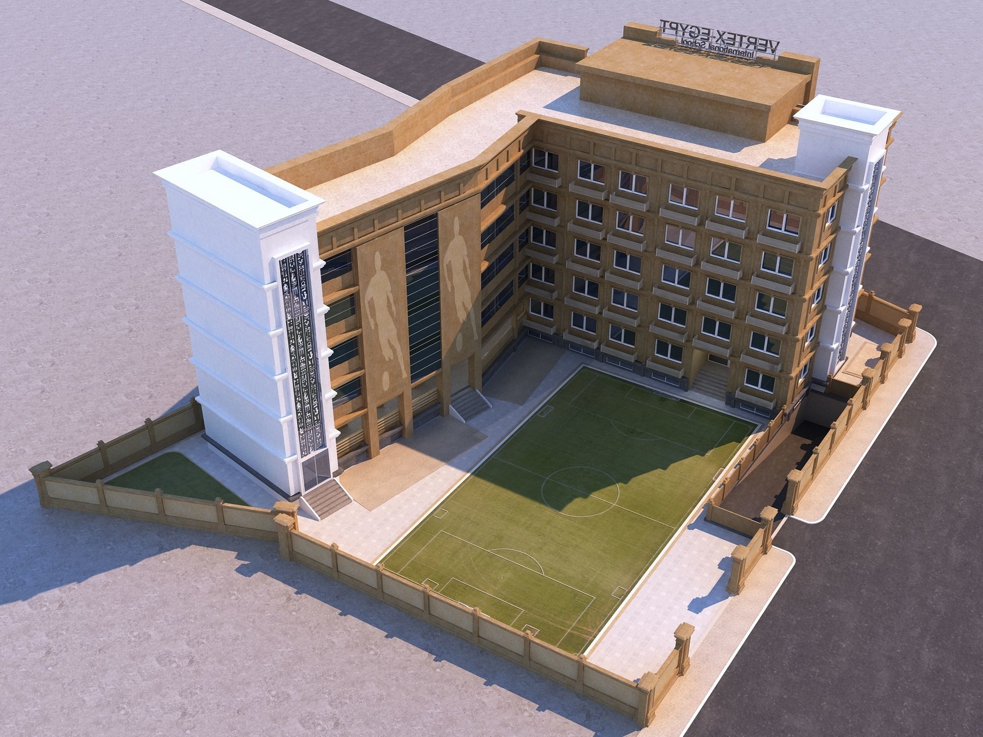 0204 - School Architecture Project - 2D Drawings - 3D Files 3D model_13